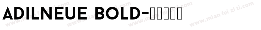 adilNeue Bold字体转换